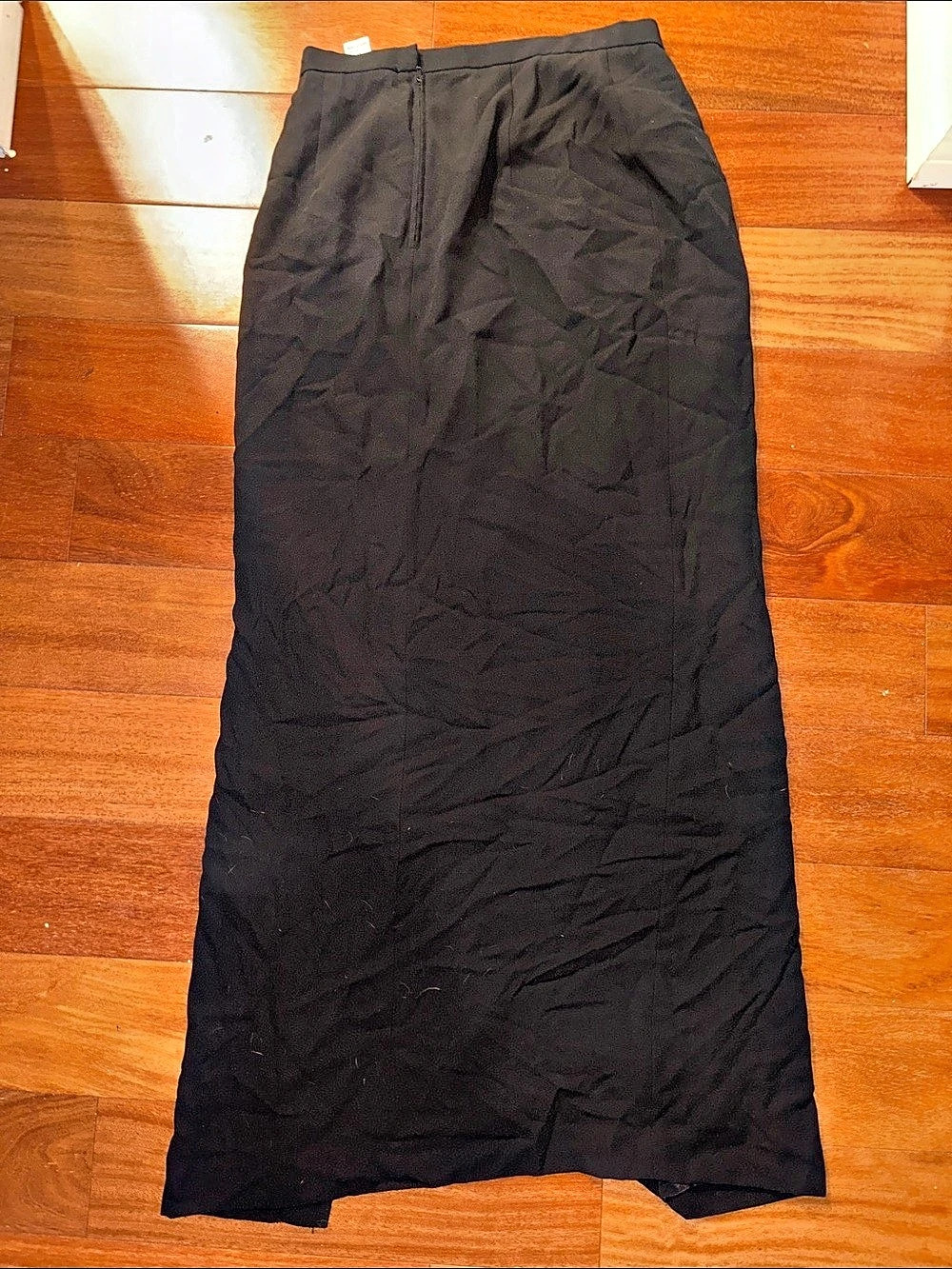 Adrianna Papell Evening Essentials Black Maxi Skirt with Side Slit